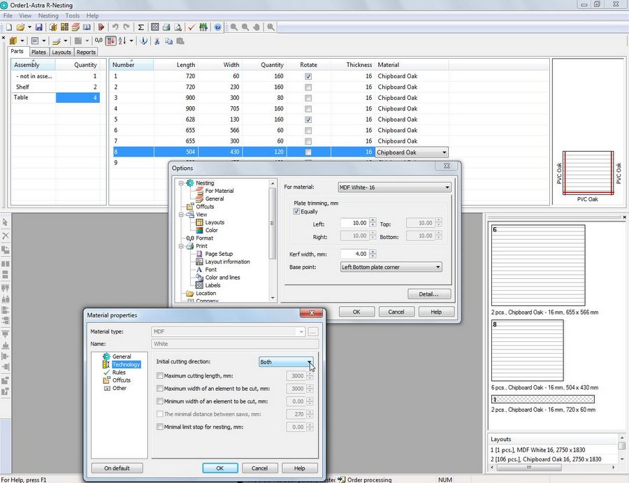 Astra R-Nesting software